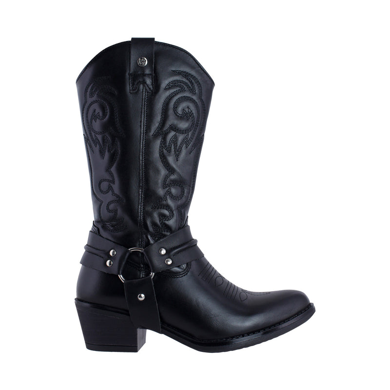 Bota Vaquera Mujer 96394 Davina Negra