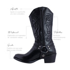Bota Vaquera Mujer 96394 Davina Negra