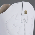 Bota Vaquera Mujer 96395 Piel Blanca Corazones