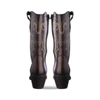 Bota Vaquera Mediana Mujer 96397 Davina Piel Brandy