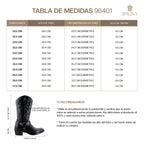 Bota Vaquera de Mujer 96401 Davina Piel Negro