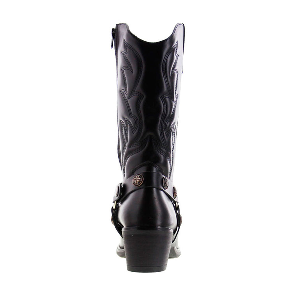 Bota Vaquera de Mujer 96401 Davina Piel Negro