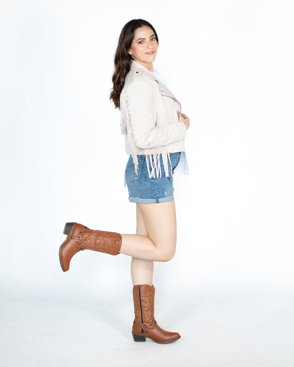 Bota Vaquera Mujer 96401 Piel Atanado Maple