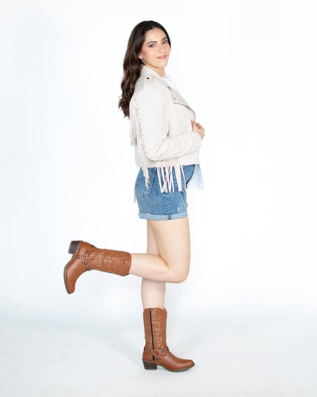 Bota Vaquera Mujer 96401 Piel Atanado Maple