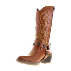 Bota Vaquera Dama 96401 Davina Piel Tanino