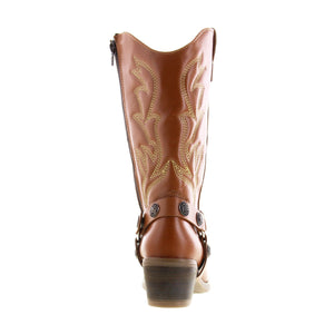 Bota Vaquera Dama 96401 Davina Piel Tanino