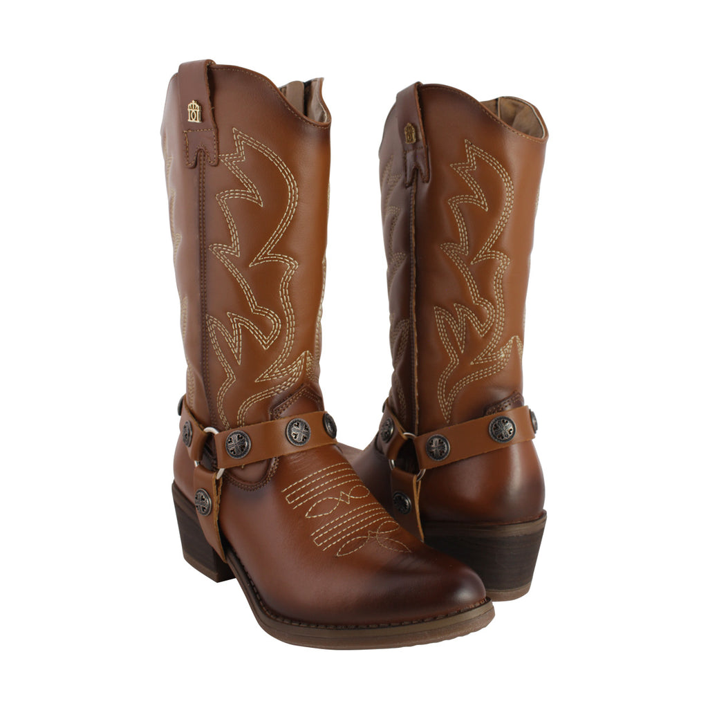 Bota Vaquera Mujer 96401 Piel Atanado Maple