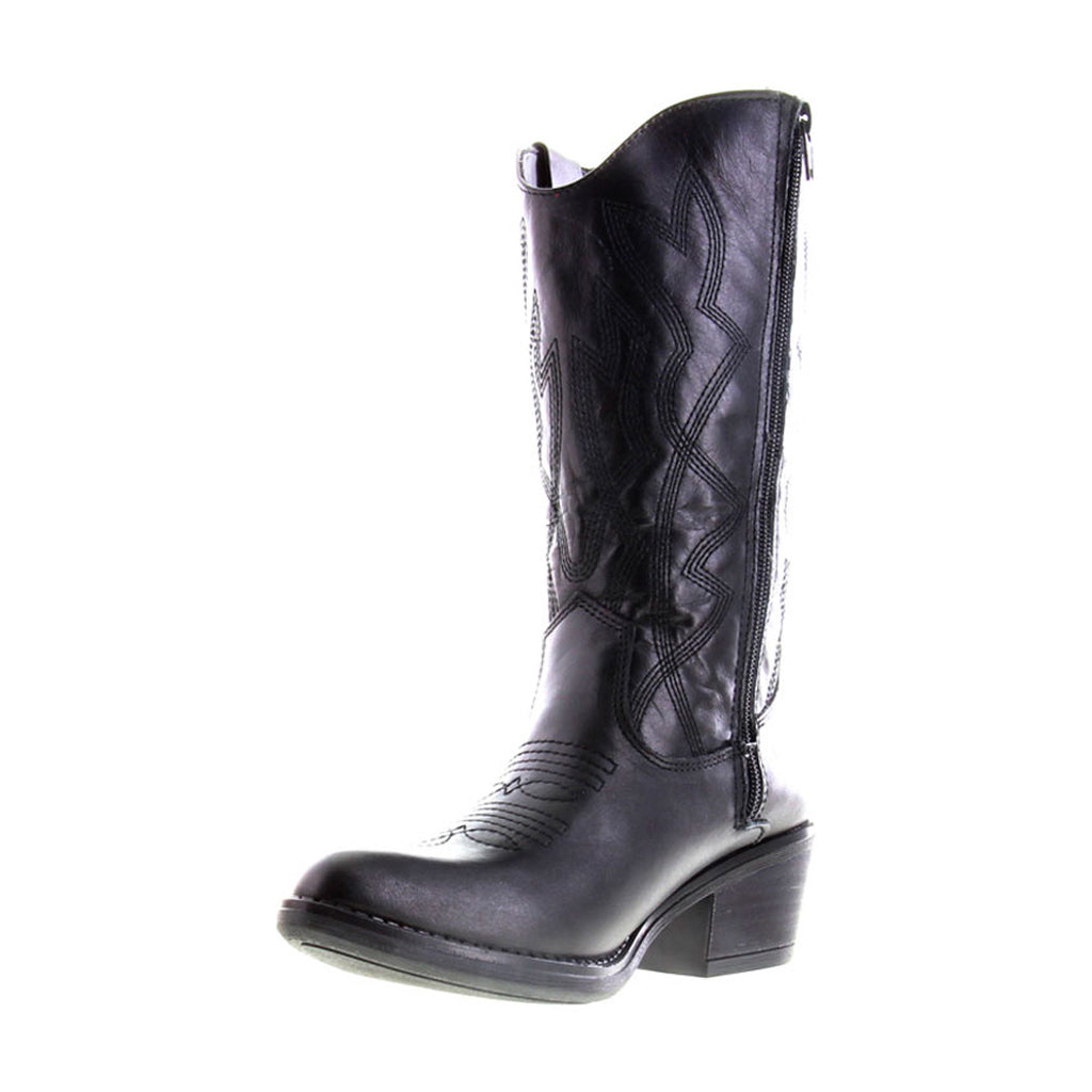 Bota Vaquera de Mujer 96405 Davina Piel Negro