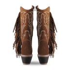 Bota Vaquera Mujer 96411 Gamuza Café