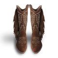 Bota Vaquera Mujer 96411 Gamuza Café