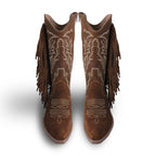 Bota Vaquera Mujer 96411 Gamuza Café