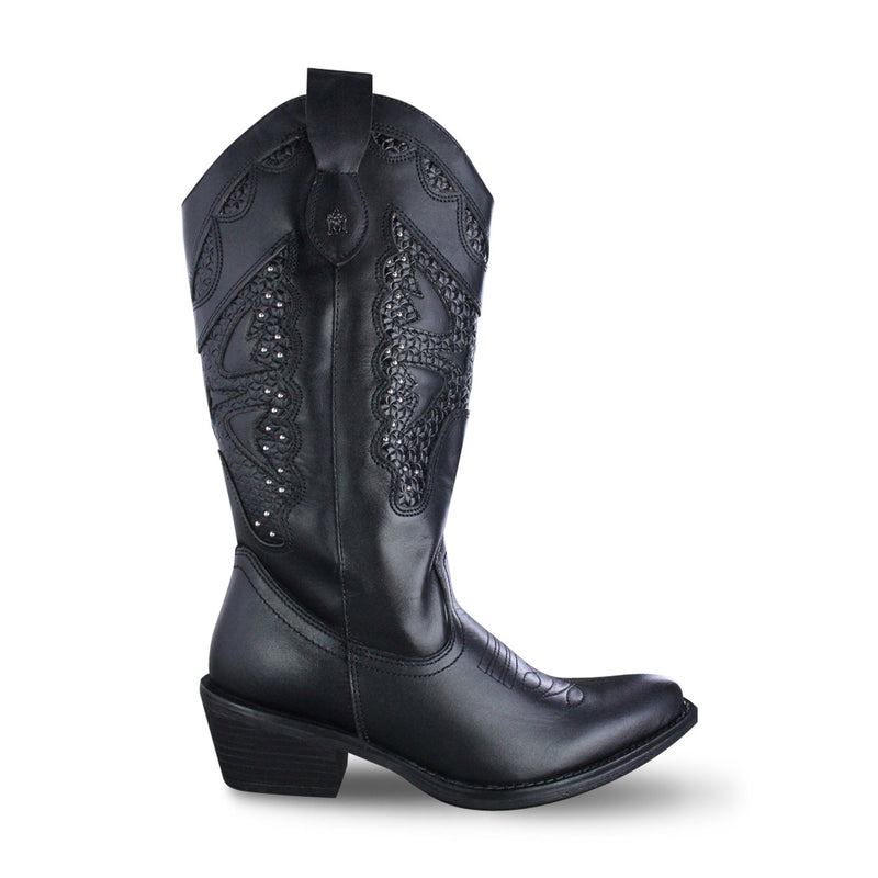 Bota Vaquera Mujer 96450 Negro