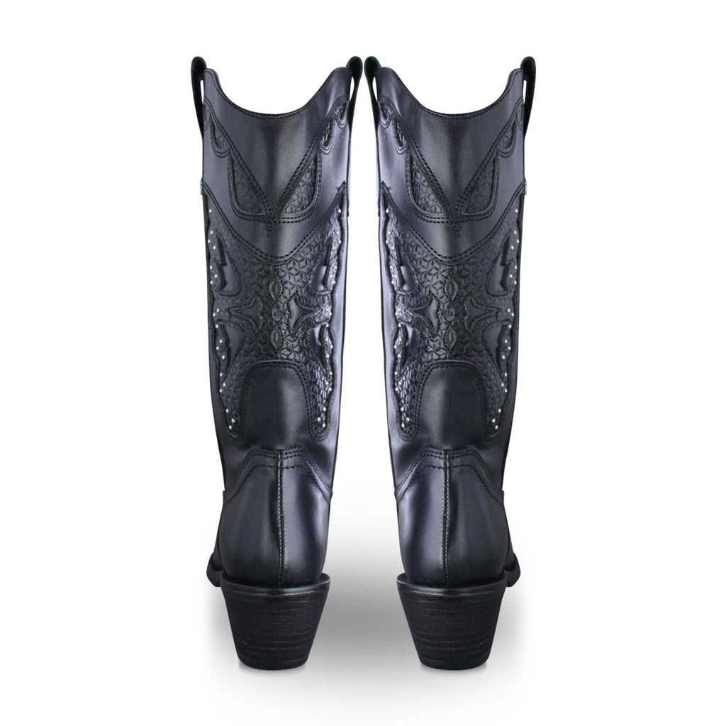 Bota Vaquera Mujer 96450 Negro