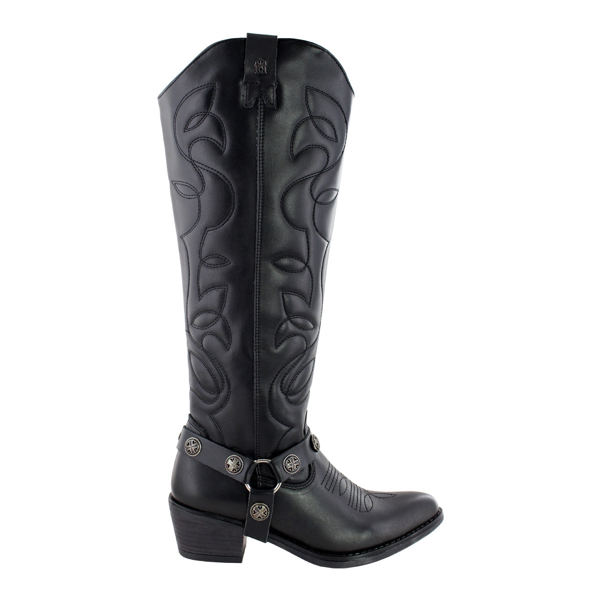 Bota Alta Vaquera 96501 Davina Piel Negra