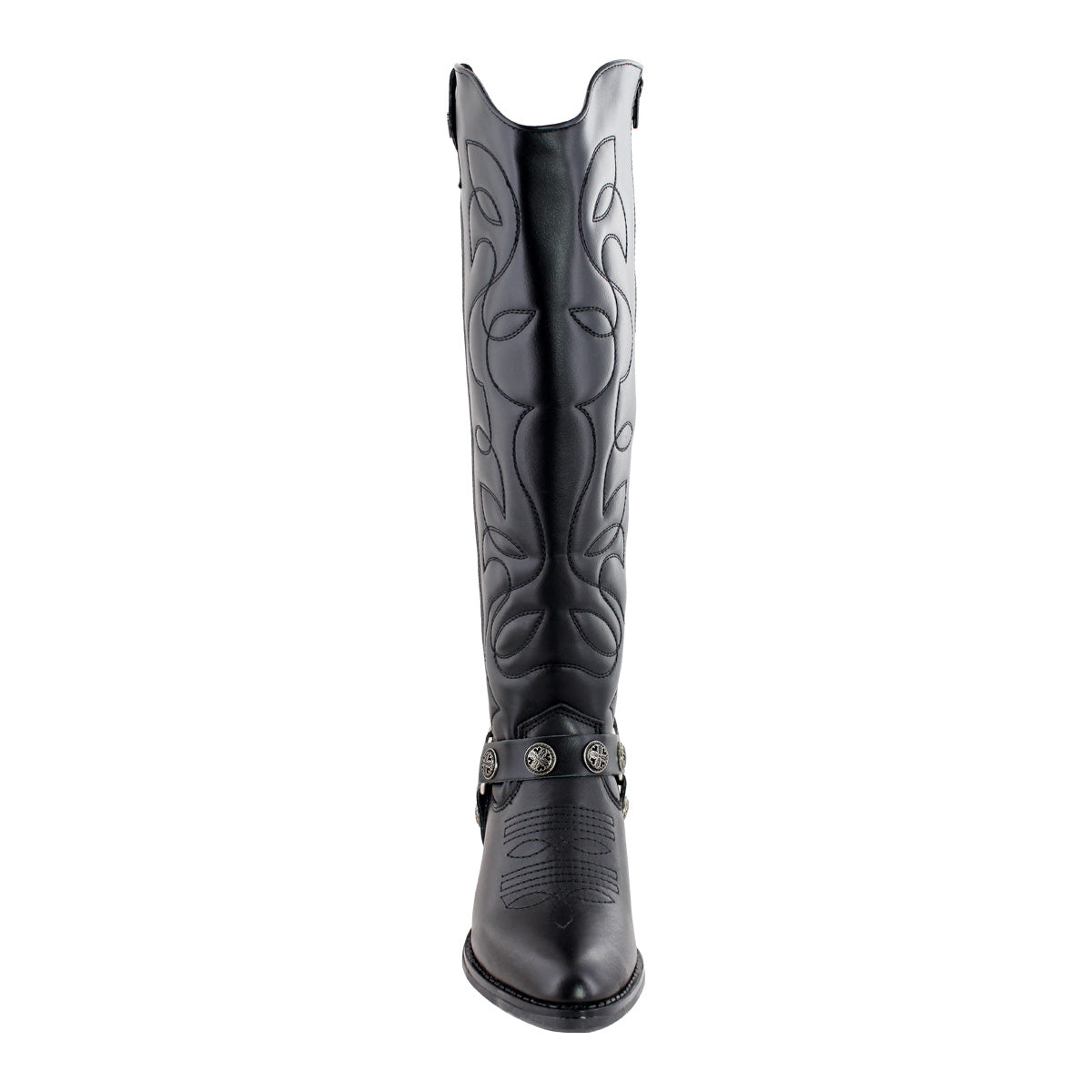 Bota Alta Vaquera 96501 Davina Piel Negra