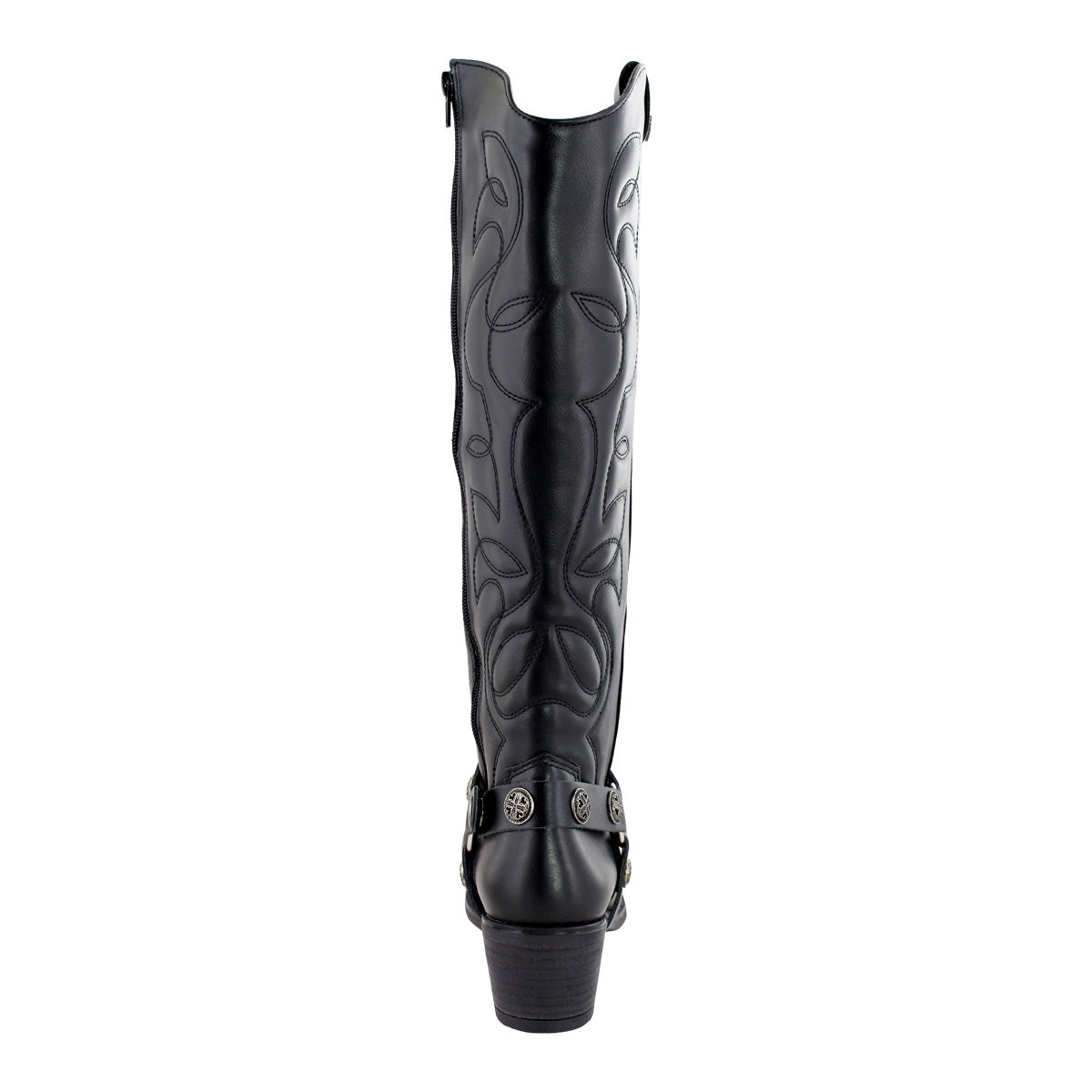 Bota Alta Vaquera 96501 Davina Piel Negra