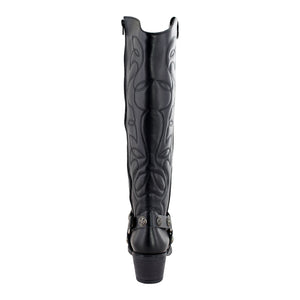 Bota Alta Vaquera 96501 Davina Piel Negra