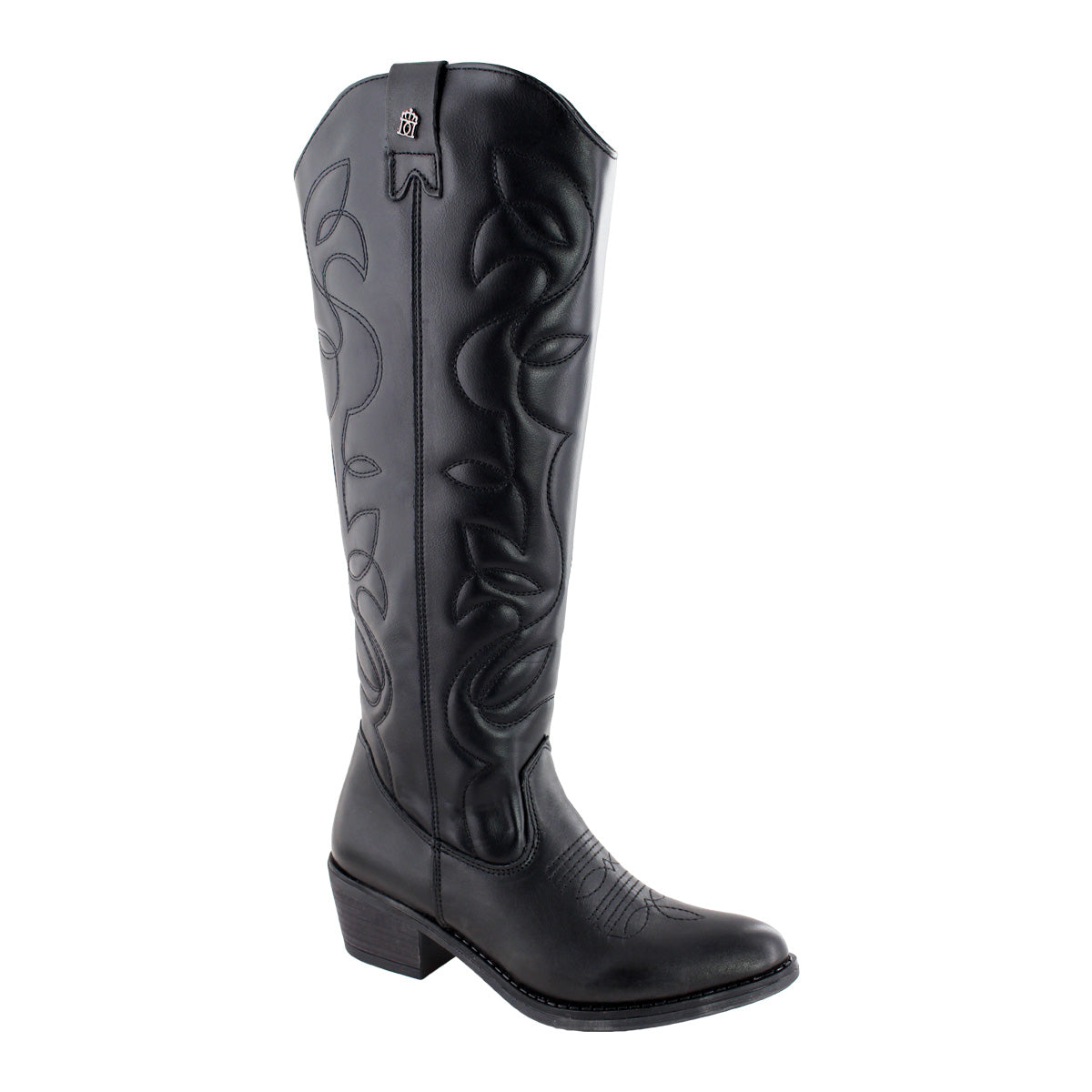 Bota Alta Vaquera 96501 Davina Piel Negra