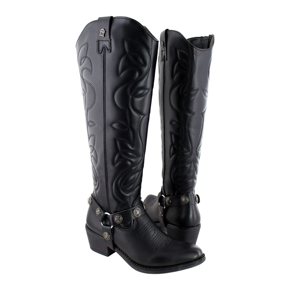 Bota Alta Vaquera 96501 Davina Piel Negra