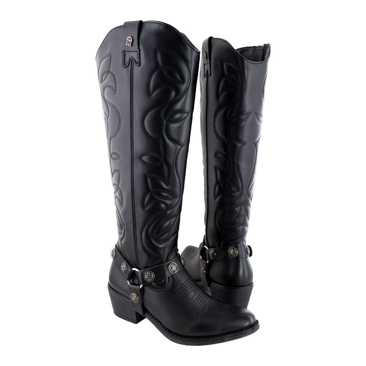 Bota Alta Vaquera 96501 Davina Piel Negra