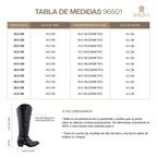 Bota Alta Vaquera 96501 Davina Piel Negra
