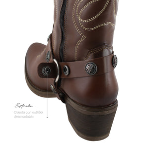 Bota Alta Vaquera 96503 Piel Davina Shedrón
