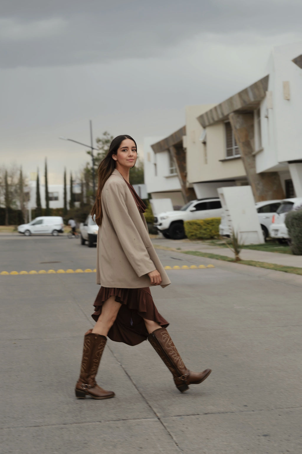 Bota Alta Vaquera 96503 Piel Davina Shedrón