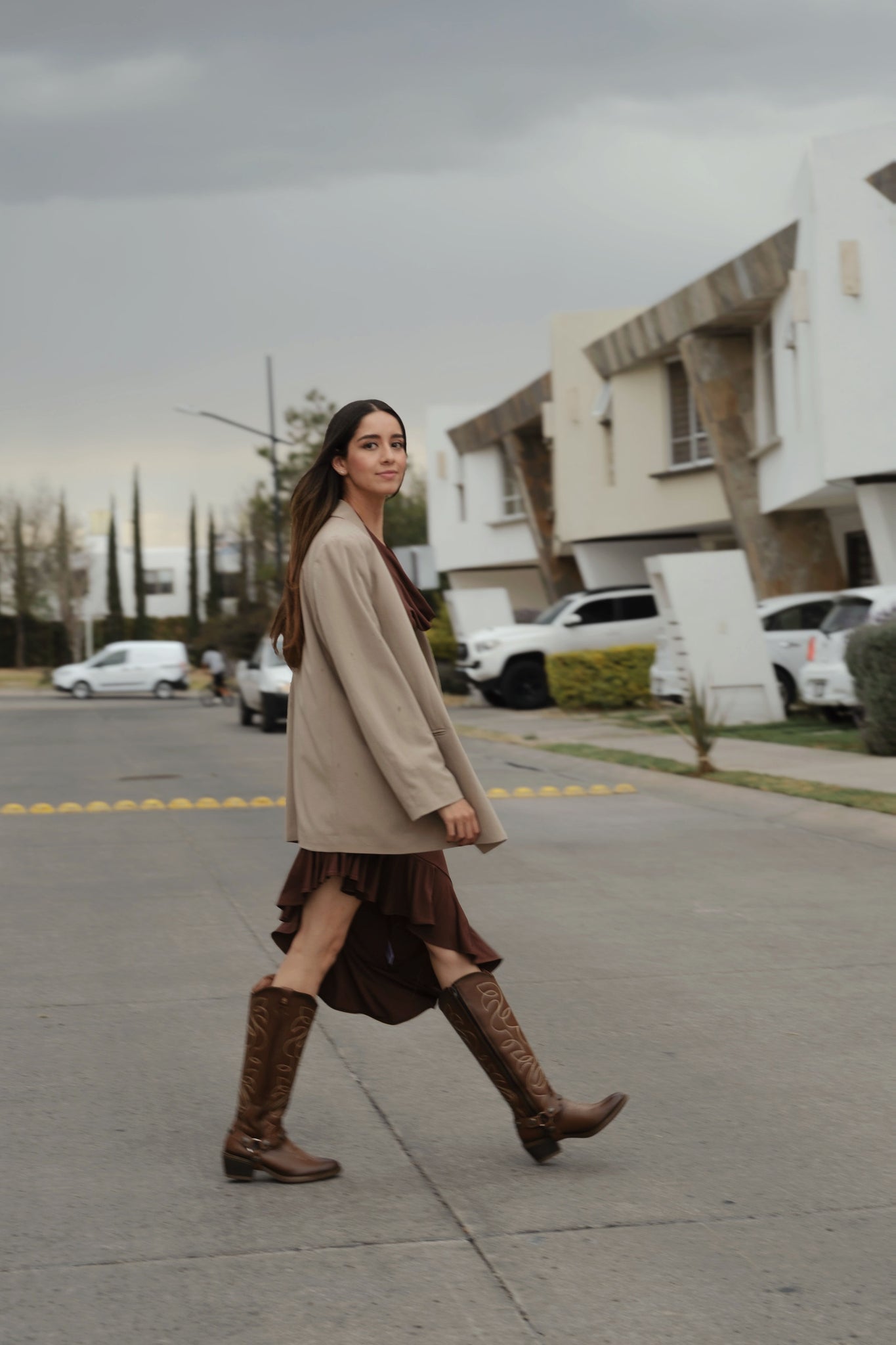 Bota Alta Vaquera 96503 Piel Davina Shedrón
