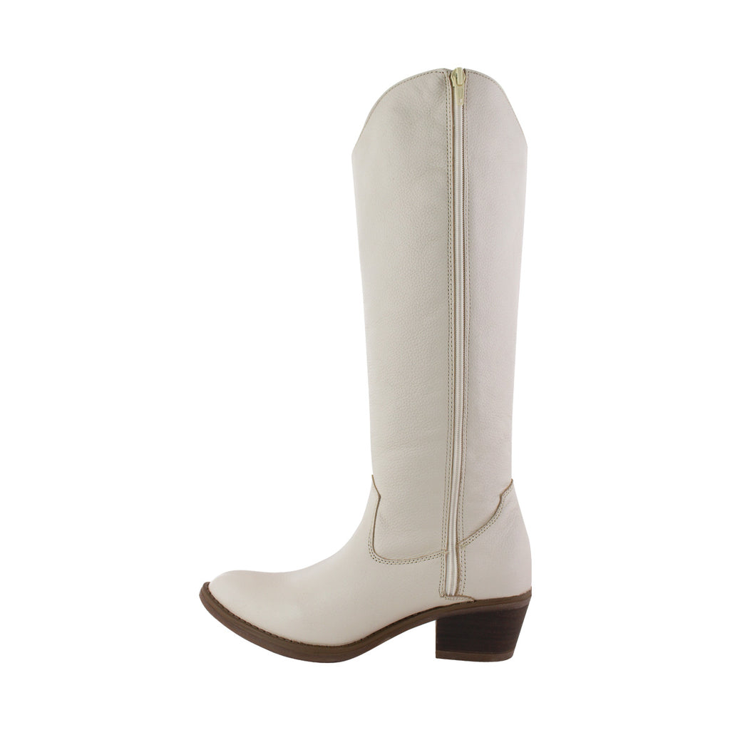 Bota Alta Vaquera Mujer 96505 Davina Piel Beige