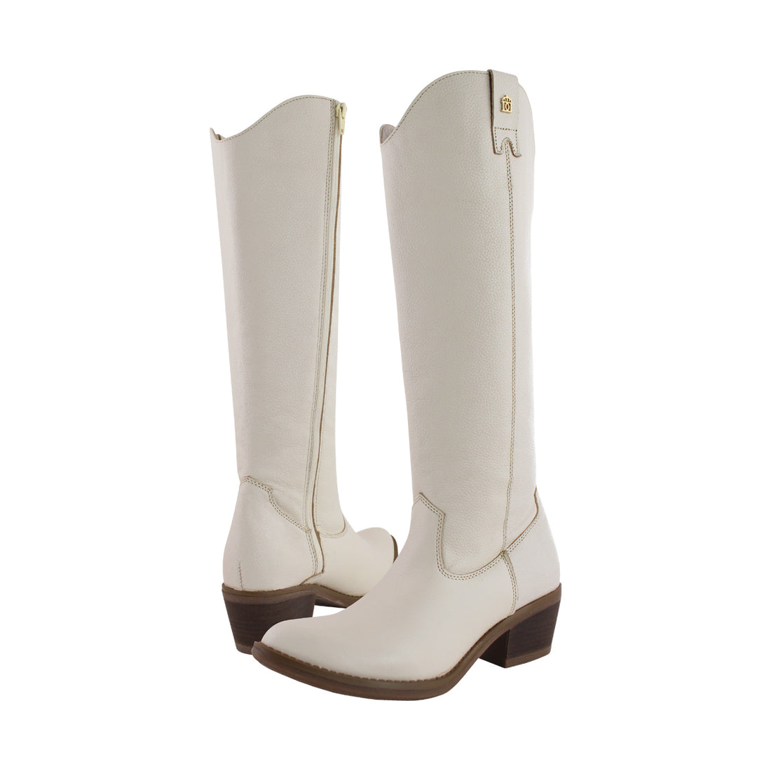 Bota Alta Vaquera Mujer 96505 Davina Piel Beige
