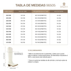Bota Alta Vaquera Mujer 96505 Davina Piel Beige