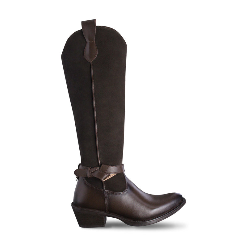 Bota Vaquera Mujer 96506 Piel Davina Madera