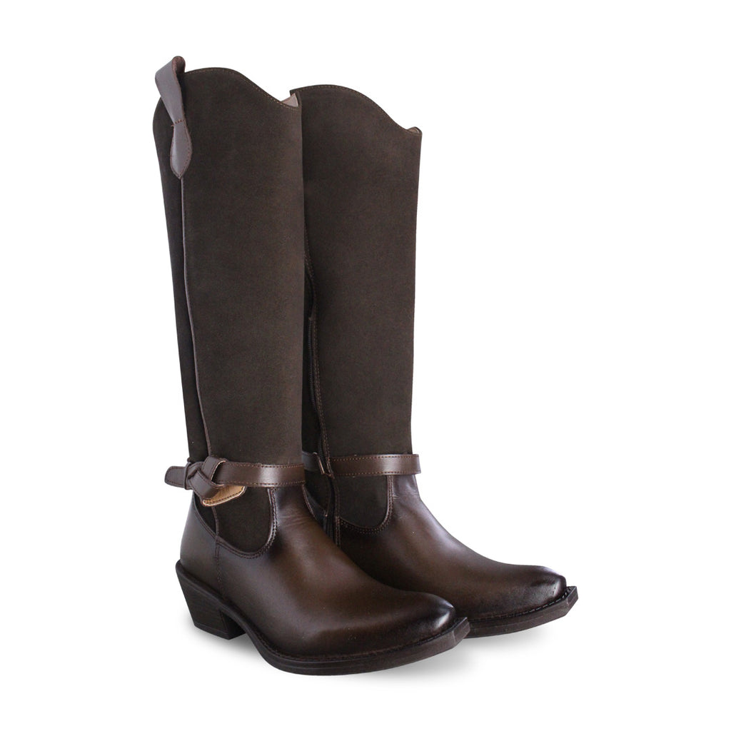 Bota Vaquera Mujer 96506 Piel Davina Madera