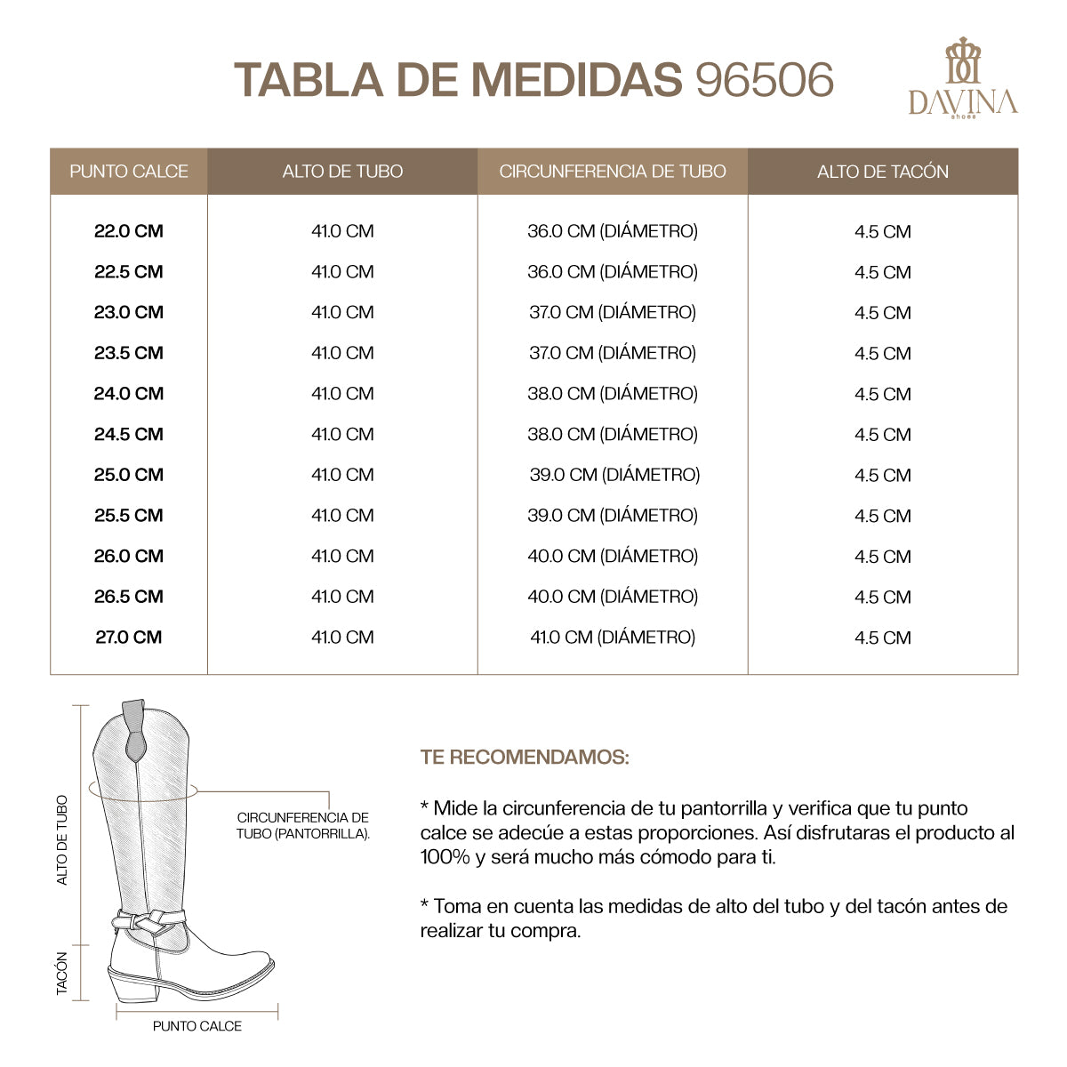 Bota Vaquera Mujer 96506 Piel Davina Madera
