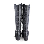 Bota Vaquera Alta de Mujer 96532 Davina Katia Negro