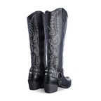 Bota Vaquera Alta de Mujer 96532 Davina Katia Negro