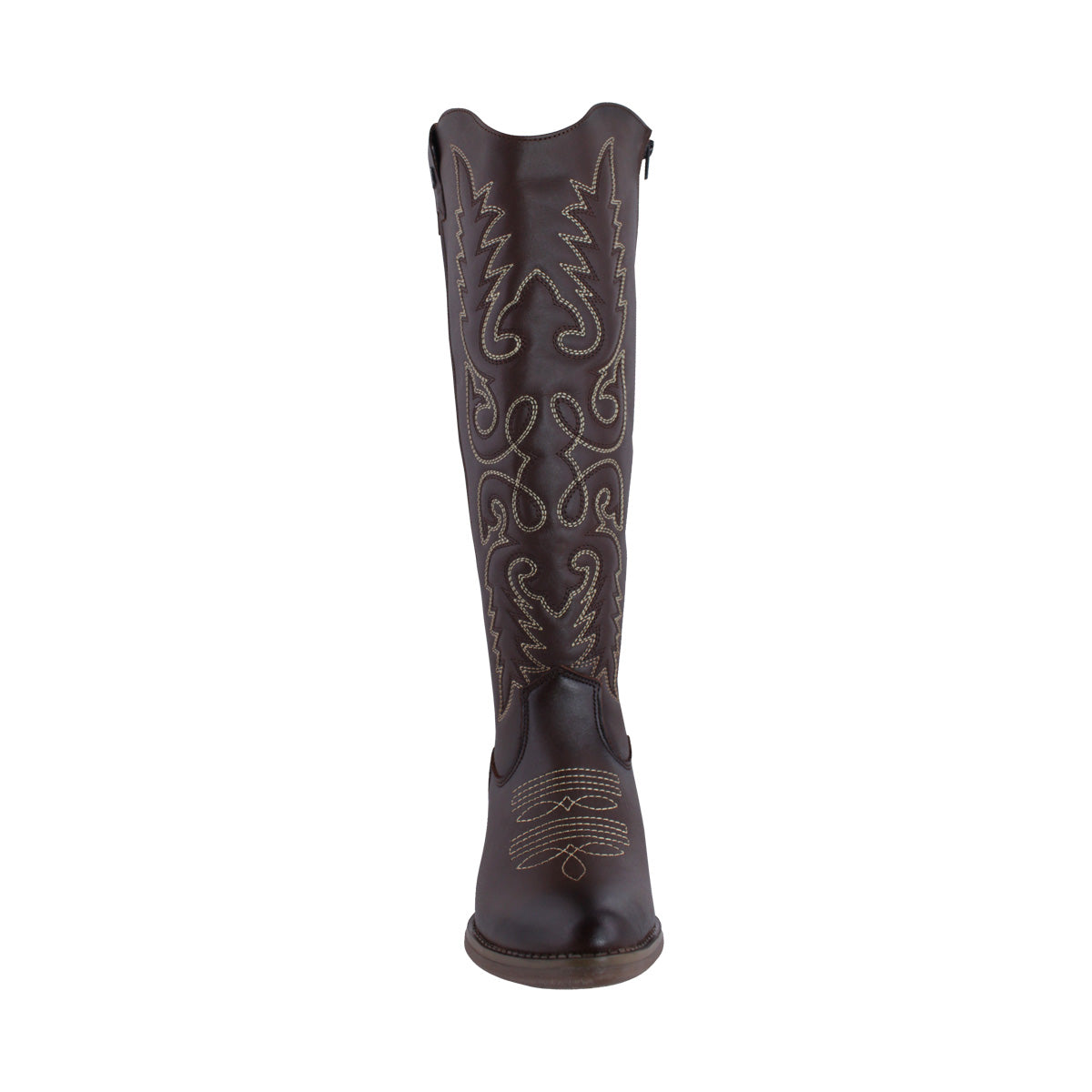 Bota Alta Vaquera Mujer 96533 Davina Piel Brandy