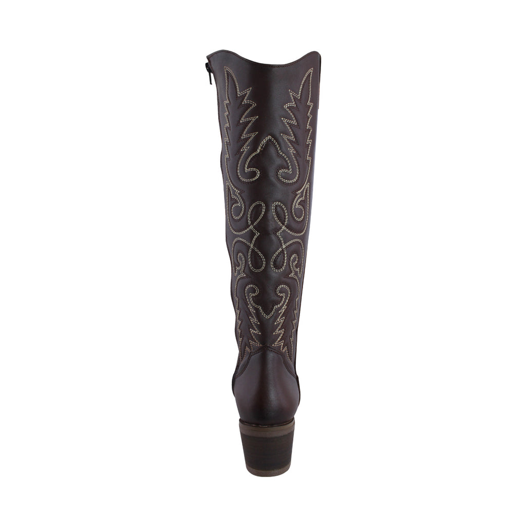 Bota Alta Vaquera Mujer 96533 Davina Piel Brandy