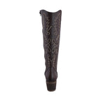Bota Alta Vaquera Mujer 96533 Davina Piel Brandy