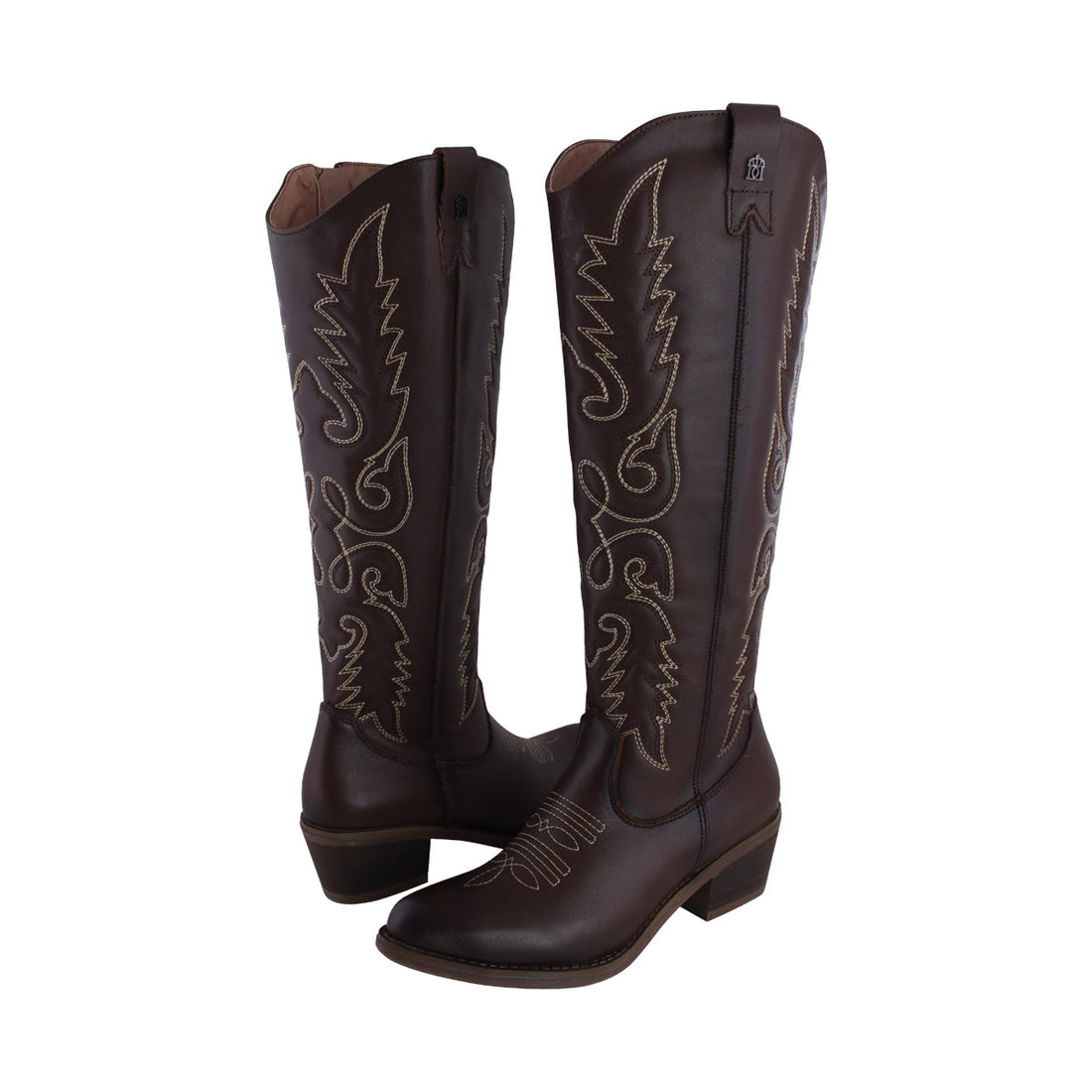 Bota Vaquera Alta Mujer 96533 Davina Piel Brandy