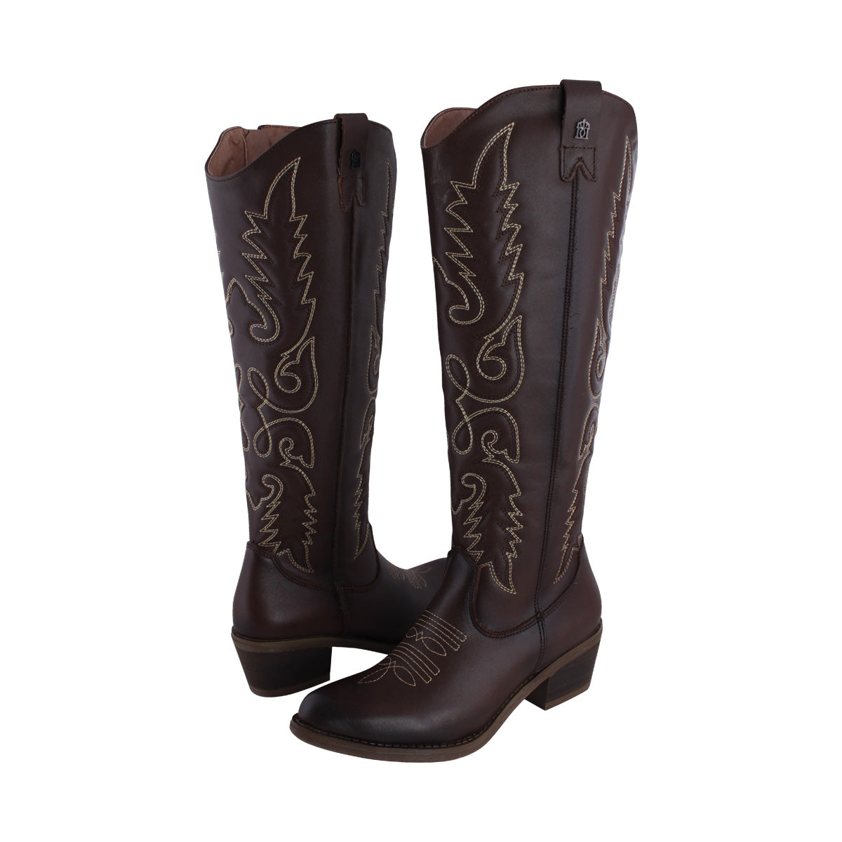 Bota Alta Vaquera Mujer 96533 Davina Piel Brandy