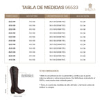 Bota Alta Vaquera Mujer 96533 Davina Piel Brandy