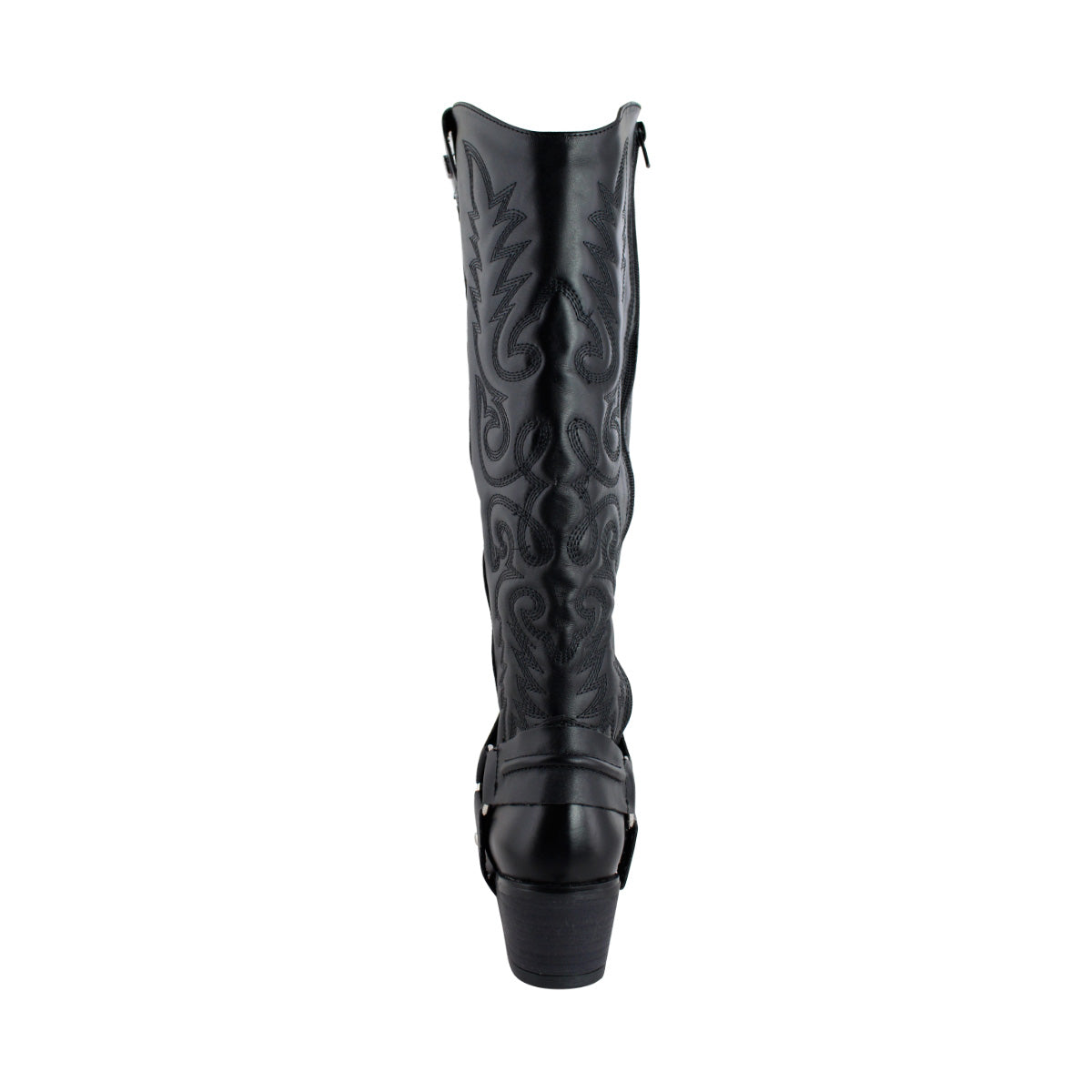 Bota Alta Vaquera Mujer 96534 Davina Piel Negro