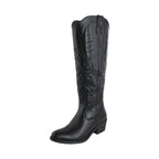 Bota Alta Vaquera Mujer 96534 Davina Piel Negro