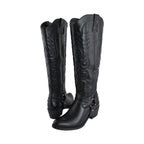 Bota Alta Vaquera Mujer 96534 Davina Piel Negro