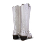 Bota Alta Vaquera Mujer 96539 Piel Marfil