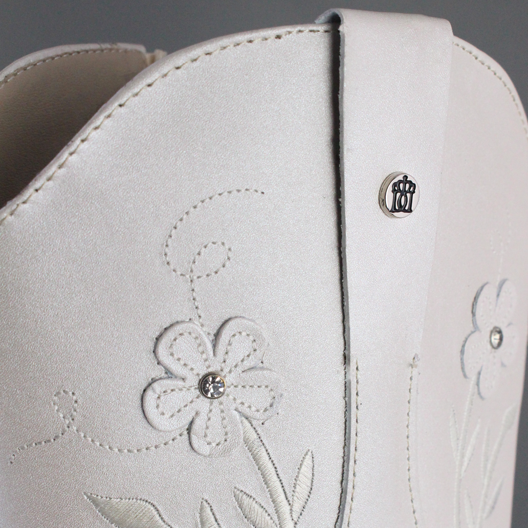 Bota Alta Vaquera Mujer 96539 Piel Marfil