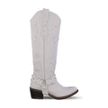 Bota Alta Vaquera Mujer 96540 Piel Marfil