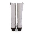 Bota Alta Vaquera Mujer 96540 Piel Marfil