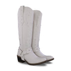 Bota Alta Vaquera Mujer 96540 Piel Marfil